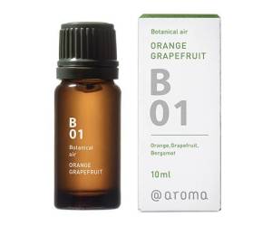 100％ピュアエッセンシャルオイル Botanical air オレンジグレープフルーツ DOO-B0110